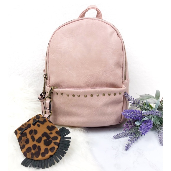 Madden Girl Handbags - Madden Girl Dusty Blush Small Backpack
